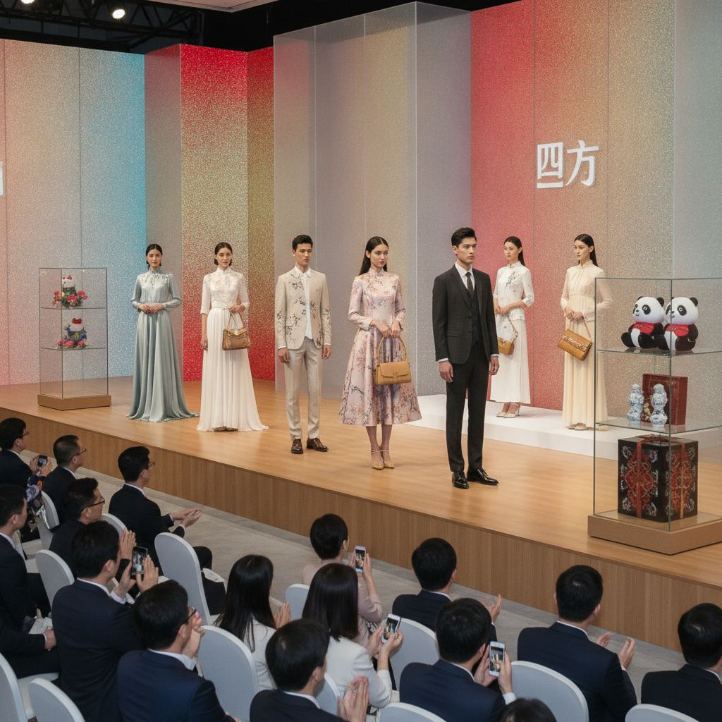 新款服饰展示会现场